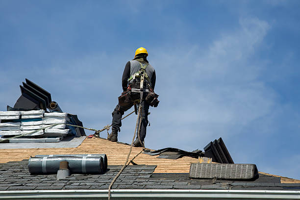 Professional Roof Replacement technician working in Saint Charles, ID